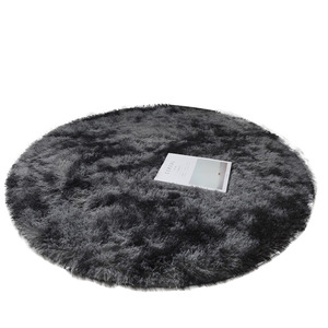 Tappeto Circolare Grigio Soffice Stile Moderno 2026, Tappeto Peloso Circolare in Peluche, Decorazione Carina per la Cameretta di Bambini e Neonati - Product Image 5