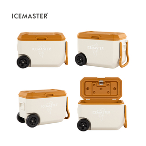 Glacière isotherme à roulettes 38L pour extérieur, isolation en mousse PU, maintien au froid 70H, portable pour pique-nique, camping, pêche - Product Image 3