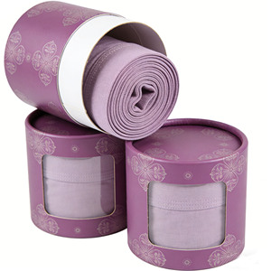 Nuevas Cajas de Regalo Personalizadas de Cartón Rígido en Forma de Cilindro, Envases de Tubo de Papel con Tapa para Toallas, Ropa, Camisetas y Calcetines - Product Image 1