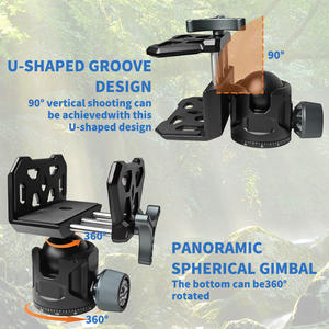 Support <span class=keywords><strong>de</strong></span> selle en aluminium CNC ECHAIN avec rotule et pince <span class=keywords><strong>pour</strong></span> trépied, idéal <span class=keywords><strong>pour</strong></span> la pratique du tir sur cible, la <span class=keywords><strong>chasse</strong></span> et les stands <span class=keywords><strong>de</strong></span> tir en extérieur, rotation à 360° - Product Image 3