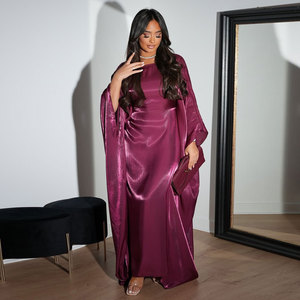 2025 <strong>New</strong> Modest Muslim <strong>Abaya</strong> Shinny Polyester Butterfly Kaftan <strong>Abaya</strong> Women Dresses Fashion Turkey Islamic Clothing - Product Image 2