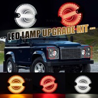 Nuevo Kit de Actualización LED de 10 Piezas, Luces Antiniebla, de Freno, Traseras y de Posición para Land Rover Defender 90 110, Intermitentes Delanteras y Traseras