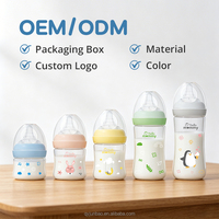 Biberon pour bébé en PP sans BPA, personnalisé en usine, anti-coliques, biberon d'allaitement pour nouveau-né sans BPS, 240 ml, 160 ml, 60 ml