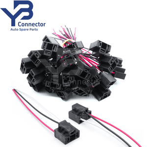 YB Connector Auto H4 Headlight Female Socket 3P <strong>Lamp</strong> Connector Pigtil Wire Harness - Product Image 1
