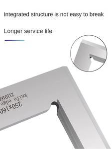 Righello ad angolo di coltello in acciaio ad alto tenore di carbonio livello inossidabile di 90 gradi 0 1 per micrometri per la lavorazione del legno - Product Image 5