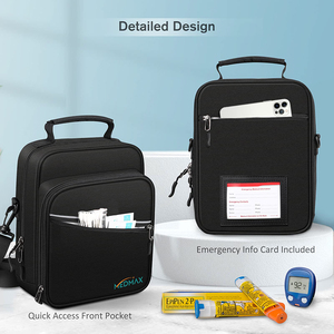 Large Capacity Insulin Cooler Backpack Insulated Travel Case for Diabetes Supplies with Multiple Compartments for Pens - Product Image 4