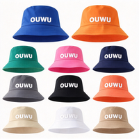 Chapeau Bob Pliable en Coton, Chapeau de Soleil de Voyage à Large Bord Respirant, Logo Personnalisé, Multicolore, Léger, Fabrication en Usine