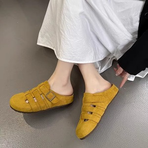 Sandalias Planas de Verano para Mujer, con Suela Gruesa Antideslizante, de Goma, Color Puro, Cómodas, para Damas - Product Image 3