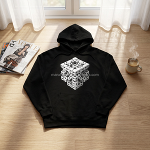 Meilleur nouveau sweat à capuche brodé à motif géométrique, style rétro, sportswear, streetwear, hip-hop, coupe régulière, pour homme, coupe-vent et respirant - Product Image 2