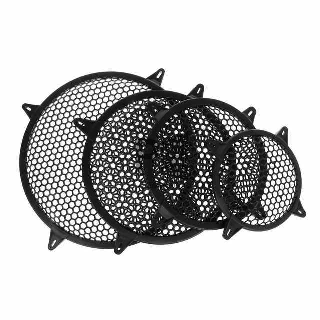 Hexagon 6 8 10 12 Inch Car Subwoofer Speaker Grille Cover Protective Metal Mesh Guard for Car Audio Upgrade Installation