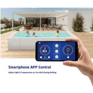 <span class=keywords><strong>Piscine</strong></span> <span class=keywords><strong>hors</strong></span> <span class=keywords><strong>sol</strong></span> de luxe au design moderne pour cour et jardin, avec éclairage coloré, système de chauffage, <span class=keywords><strong>filtration</strong></span> et désinfection - Product Image 1