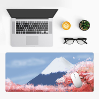 Tapis de souris de jeu personnalisé Sublimation Blossom Cherry Blossom grand tapis de bureau étendu 900x400mm résistant à l'eau anti-rayures Stock