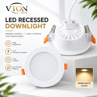 Plafonnier encastré LED 4 pouces à couleur sélectionnable 3CCT, 6W-24W, spots de plafond, éclairage encastré