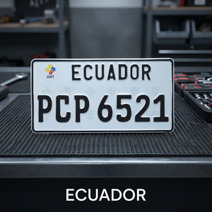 Fabricante de Matrículas de Vehículos en Ecuador para Autos, Motos y Vehículos Comerciales - Product Image 2