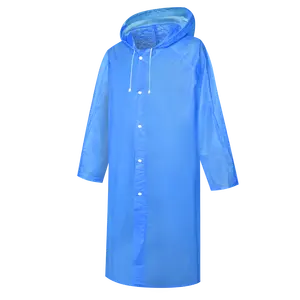 Xinxing Blue Raincoat Outdoor Activities Cheap EVA Waterproof Light Weight Raincoat