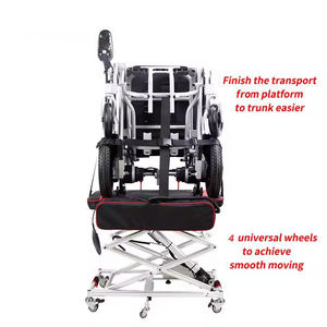 HEDY WH01 <span class=keywords><strong>Mini</strong></span> chariot élévateur à ciseaux électrique pour fauteuil roulant électrique chariot de levage pour le transport du fauteuil roulant au coffre avec télécommande - Product Image 3