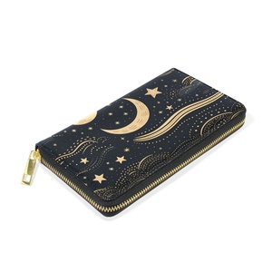 New Arrival Large Capacity <b>Ladies</b> Cell Phone <b>Wallet</b> Long Zipper Leather <b>Wallet</b> Customs logo Printing Purse - Product Image 3