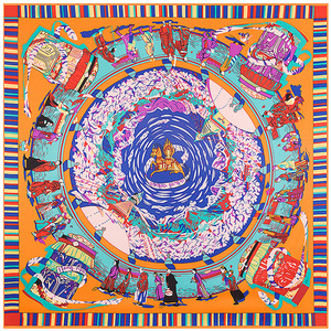 Ethnic <strong>Scarves</strong> &amp; Shawls a High-quality <strong>Belly</strong> <strong>Dance</strong> <strong>Hip</strong> Silk <strong>Scarves</strong> <strong>Wholesale</strong> Embroidery <strong>Scarf</strong> Hijab 130*130 cm - Product Image 2