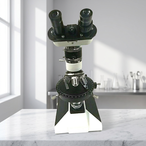 MAYALAB 400x Magnification Aluminium Binocular Polarizing Biological Microscope 1280X720 Camera Resolution <b>Bulb</b> Light Source - Product Image 2