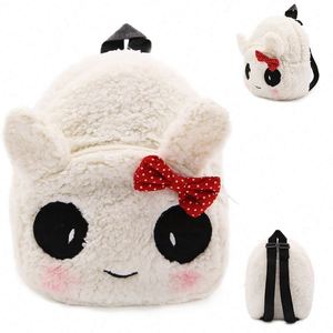 Cute Soft Bee Panda Owl Penguin Rabbit Strawberry Plush Animal Customized <b>Backpack</b> for Kindergarten <b>Children</b> - Product Image 6