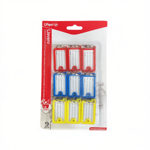 Llavero Keychain 9 Pcs Multicolor With Labels For Organization - Product Image 2
