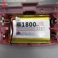 Batterie Rechargeable 1800mAh pour console de jeu GBA, batterie au lithium polymère de remplacement, pièces de bricolage