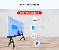 Pantalla LED Interactiva Inteligente Ultrafina de 2560x1280 Pulgadas, Máquina de Conferencias LED Todo en Uno P1.25 con Gráficos y Animación
