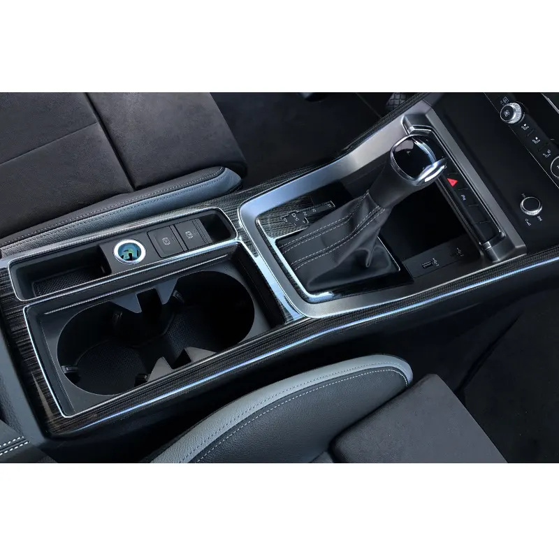 Interior del coche accesorios de kits para audi q3 2019-2022 Cambio de engranaje de panel asiento ajustar tablero del panel de ventilación reposabrazos decoración de la cubierta