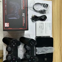 جهاز GD10 للتلفزيون بالواي فاي Dual System مع شريحة S905L مُحدّثة، جهاز ألعاب ريترو محمل مسبقًا بـ 60000 لعبة، مع وحدات تحكم لاسلكية و Android يدعم GBC MD SFC