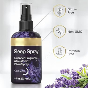 Sans OGM, sans gluten, sans paraben 8 floz lavande et mélatonine parfum chloroforme oreiller <span class=keywords><strong>spray</strong></span> sommeil profond - Product Image 3