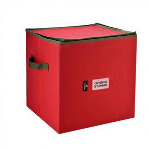 Bolsa de Almacenamiento para Adornos Navideños Grande, con Capacidad para hasta 64 Adornos, Diseño Multifuncional con Divisores Ajustables, Cierre de Cremallera y Asas Dobles - Product Image 1