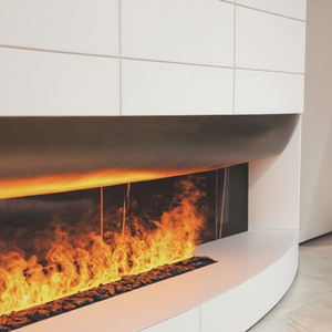 Placa de acero laminado en frío, inserto de chimenea eléctrica de 220V, chimenea eléctrica de Vapor de agua 3D de llama de decoración moderna de 48 pulgadas - Product Image 3