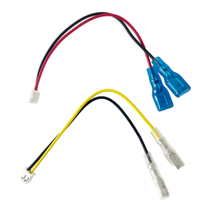 สายเคเบิลที่กำหนดเอง JST PH2.0mm ตัวเชื่อมต่อ2P กับเทอร์มินัล110พร้อมปลอกหุ้มฉนวนสีน้ำเงินชุดสายเคเบิล24AWG L100mm ลวด - Product Image 5