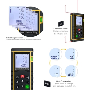 เครื่องวัดระยะทางดิจิตอลอินฟราเรด 3-in-1 แบบเทปเลเซอร์ 60 เมตร - Product Image 3