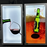 Pantalla Táctil Interactiva de 55 Pulgadas, Vitrina LCD Transparente 3D, Holobox para Exhibición en Museos Interiores, Publicidad en Comercios