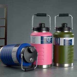 <span class=keywords><strong>Bouteille</strong></span> d'eau de sport portable de grande capacité avec couvercle de poignée 50 Oz67oz seau à glace d'isolation sous vide pour Camping en plein air - Product Image 5