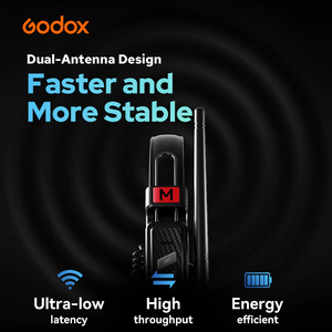 Sistema de Intercomunicación Inalámbrico Full-Duplex Godox SkyTalk AIR, Alcance de 500m, 20 Horas de Duración de la Batería, para Cine, Transmisión en Vivo, Bodas - Product Image 3