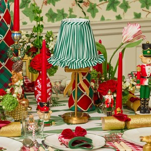 Christmas Time Decorative <strong>Lamp</strong> Rechargeable Desk <strong>Lamp</strong> Replaceable Fabric Lampshade, Golden <strong>Copper</strong> LED <strong>Lamp</strong>, Battery TableLamp - Product Image 5
