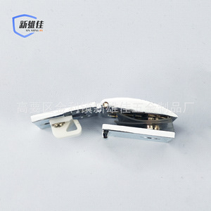 บานพับกระจกโลหะผสมสังกะสี Xin Xiong Jia แบบติดตั้งบนพื้นผิว สำหรับประตูตู้ - Product Image 1