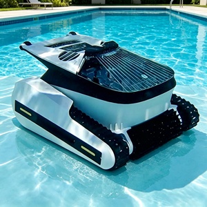 Robot <span class=keywords><strong>Limpiafondos</strong></span> Inalámbrico, Limpiador Automático de Succión de Acero Inoxidable para Piscinas y Spas con Batería de Litio - Product Image 1