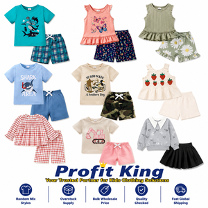 Venta al por Mayor de Conjuntos de Ropa de Verano para Bebés Niños y Niñas, Surtido Aleatorio, Excedentes de Inventario, Envío Rápido, Venta al por Mayor - Product Image 1