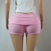 Ensemble Loungewear Tricoté Ajusté 2 Pièces pour Femme : Crop Top Sexy à Manches Raglan et Short, Couleurs Contrastées, Logo Personnalisé – Collection Été 2026