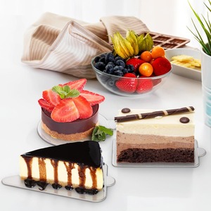 Small Silver Card Cake Base Food Grade Paper Mats Disposable Rectangle 100 Pieces For Pastries Mousse Cake Display - Product Image 4