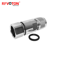 Connecteur RF UHF mâle à pince pour câble coaxial d'alimentation de 1/2 pouce, 50 ohms, fil d'antenne, fiche PL259, LDF4-50A