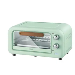KONKA 12L家用电烤箱双烤位置智能烤炉透明迷你电烤箱