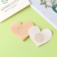 Couvre-mamelon invisible adhésif jetable couleur unie accessoire intime rond coeur fleur forme couvre-mamelon