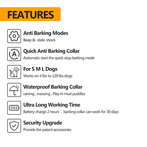 Top 10 wiederauf lad bares Anti-Shock-Elektro gerät Anti Bark E-Halsband für mittlere und große Hunde - Product Image 4