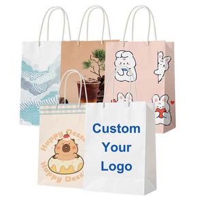 Luxury Recyclable Gift Shopping With Logo Packaging Custom Logo Paper Bag - Product Image 3