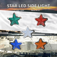 Neuerscheinung JSATR Star LED-Seitenmarkierungsleuchte 12 Volt 24V Begrenzungsleuchte für LKW Anhänger Lastwagen 1 Jahr Garantie