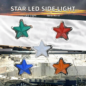 Nouvelle Arrivée JSATR Star Feu de Position Latéral à <span class=keywords><strong>LED</strong></span> 12V 24V pour Camion Remorque Camionnette Garantie 1 An - Product Image 2